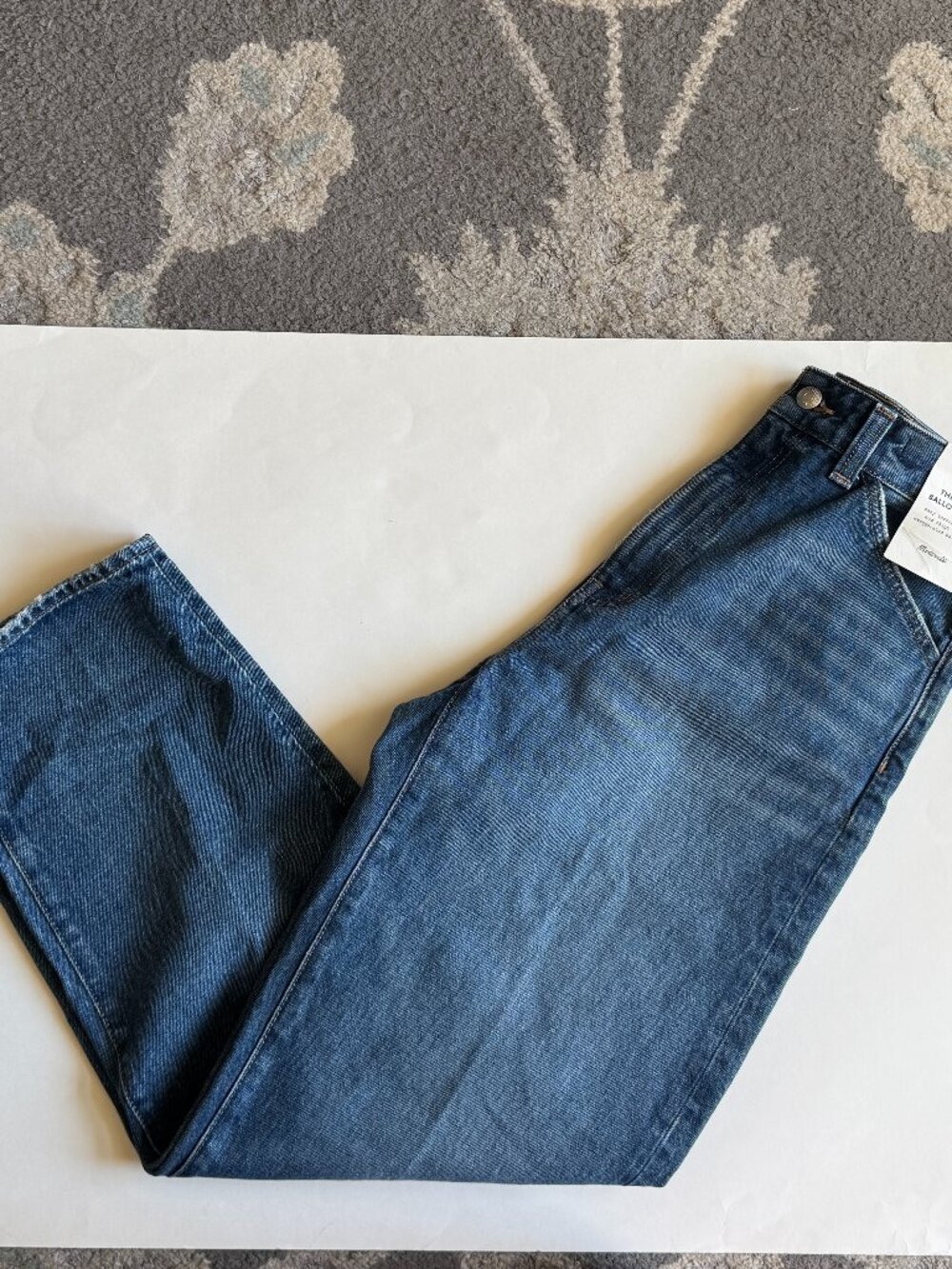 NWT Madewell The Curvy Balloon Jean Greendale Wash Size 26